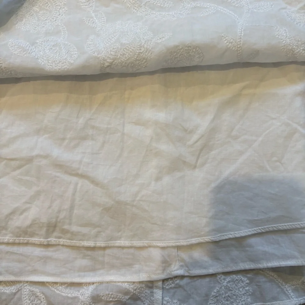 NWT, Loft White Embroidered Halter Swing Dress, Sz M - Picture 14 of 16